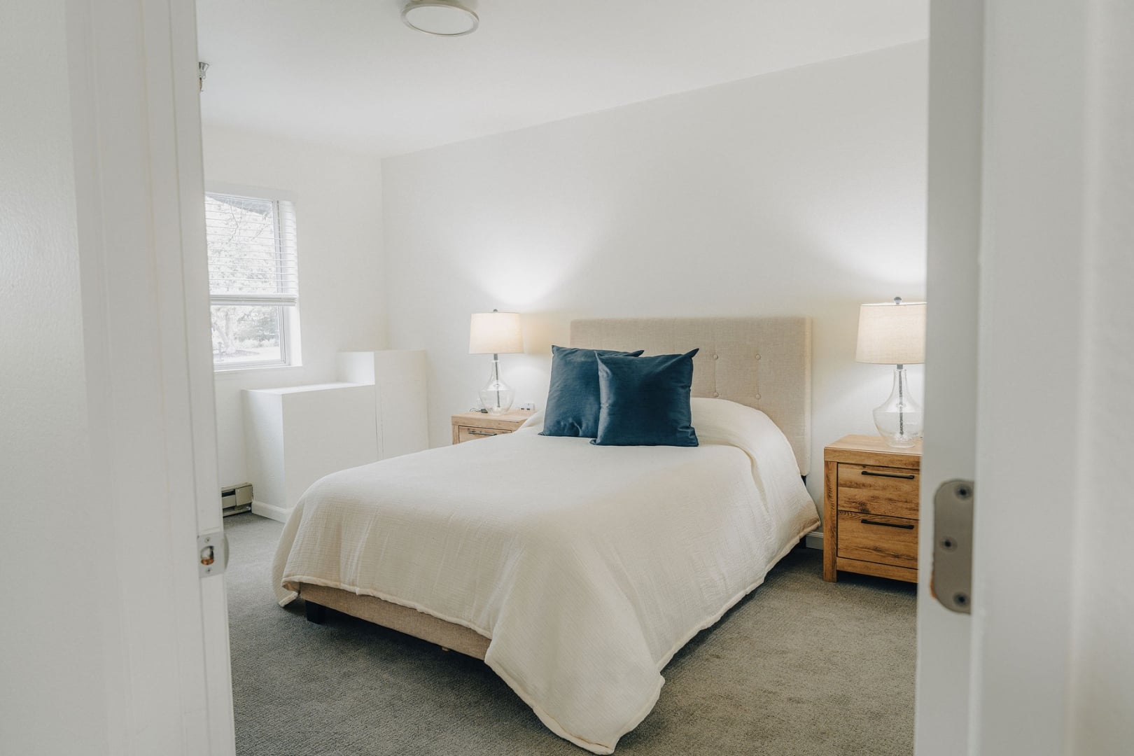Cozy Bedroom With Soft Lighting and Modern Furnishings at Independent Living